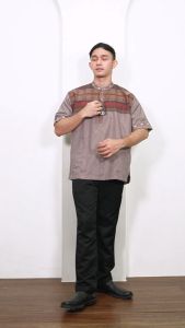 (BONUS DUS) MOERBA Baju Koko Pria Terbaru / Kemko Lengan Pendek 2025 19D243525