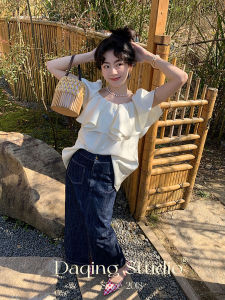 Xu Daqing Recommended Bamboo Woven Pure Color Bucket Bag Handmade Beaded Bag Satchel Shoulder Bag Woven Hollowed Small Carrying Bag