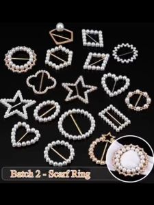 [READY STOCK] Muslimah Hijab Pin Kerongsang - Simple Scarf Ring Shawl Buckle