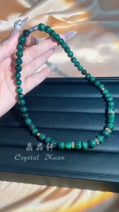 [现货] 孔雀石项链｜防护能量 × 平衡心轮 × 净化负能量｜Malachite Necklace｜Protection • Heart Balance • Energy Cleanse