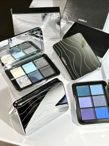 Summer Iceberg Blue Six Color Eyeshadow Palette Matte Pearl Grey Womens Cosmetic Eye Shadow Waterproof Sweatproof Easy to Color