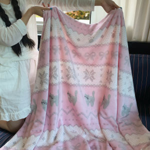 susan | Summer Lightweight Coral Fleece Blanket