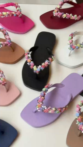 2026New Mini Shell Flip-Flops Womens Flat Sandals Cute Beach Slippers Non-slip Waterproof Soft Sole Suitable for Indoor & Outdoor Use Tsinelas