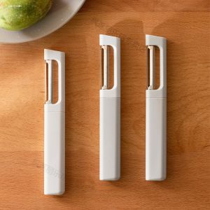 Simple Vertical Fruit Peeler Kitchen Knife Frosted Handle No Waste for Cucumbers And Lettuce High Aesthetic Value