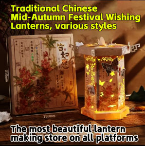 Beautiful outdoor display lanterns with a strong sense of meaning Mid-Autumn Festival Hand-Held Palace Chinese traditional crafts Lantern Childrens Hand-Held Ink and Ancient Style