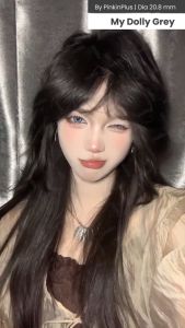 COD SOFTLENS MY DOLLY EYE GREY ORIGINAL BY PINKIN SOFTLENS DM 20.8MM NORMAL DAN MINUS TINGGI