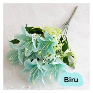 Bunga Bakung Lily AF60 Lili Terompet Tanaman Hias Artifisial Buket Wisuda Ultah Wedding Craft