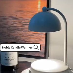 [Ready Stock] [Noble] Scented Candle Warmer Lamp Electric Candle Burner Heater Battery Melting Wax  2/3 Wick Candle Cute Cheap Fragrance Malaysia 3 Pin Plug Dimmable Adjustable Brightness LED Light Night Sleep Bedroom Bedside Table Desk Decoration Gift