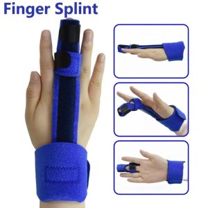 Sports Finger Splint Adjustable Trigger Finger Support Cover Broken Bent Finger Straighter Corrector Arthritis Pain Relief Protective Glove