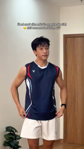 Áo Cầu Lông Quần Cầu Lông Bộ Cầu Lông Nam Nữ Chuyên Nghiệp Vải Thoáng Khí A1026 - V Badwear