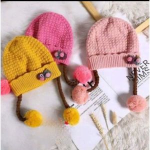 Kupluk Anak Bayi perempuan Beanies Hats Motif Nanas dan chery untuk Bayi Usia 0-2 Tahun