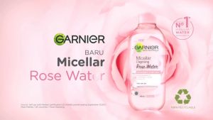 Garnier Micellar Rose Water Cleanse & Glow 125ml - 400ml || Skincare Pembersih Wajah Kulit Glowing