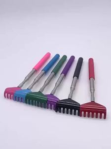 Extendable Telescoping Metal Back Scratcher with Hand Massager Portable Handles for Relief Thanksgiving Birthday Christmas Gifts