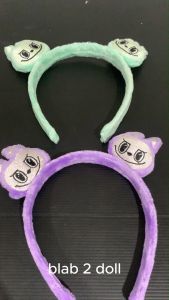 STIPA Bando 2 Boneka Karakter Labubu: Aksesoris Rambut Wanita Anak