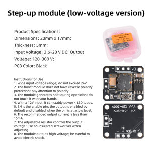 Aideepen | Mini Boost Step Up Module DC-DC Power Module High Voltage Module DC 3.6-20V to 120-300V/150-500V for High-Voltage Power Supply
