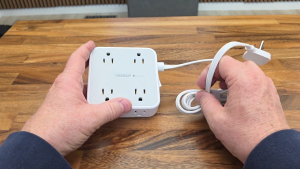 TESSAN PS03AUS Original 11in1 Power Strip with USB-C 6FT Braided Extension Cord cETLus Certified - VMI Direct