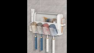 Bộ Nhả Kem Đánh Răng Tự Động Kệ Để Đồ Phòng Tắm Cao Cấp