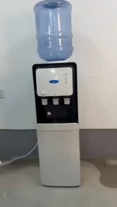 Water Dispenser Floor Standing Compressor Cooling Hot Normal Cold Stainless Steel Model HSM-3118B-8TLYPTE.