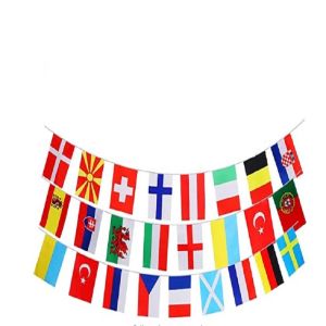 【New Arrival】 European Flag Drinkware 14x21cm with 24 Countries Ideal for Cultural Events and International Celebrations Durable Ceramic Material