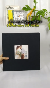 Large Photo Album Self-Adhesive Bookshelf Albums with DIY TOOLS for Baby Family Anniversary Wedding Photo Storage