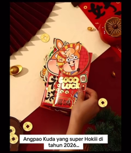 Kertas angpau jumbo imlek Kuda angpao Amplop uang wedding nikah hantaran sangjit tunangan