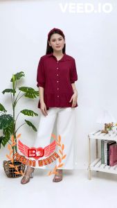 Kemeja Shala Polos Premium & Atasan Jumbo Wanita
