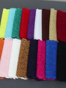 1yard/lot 18cm Wide Polyester Elastic Floral Lace Trim Stretch Lace for DIY Hairband Skirt Dress Clothing Sewing Decorations