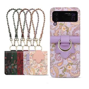 For Samsung Galaxy Z Flip 7 Case Z Flip 7FE 6 5 4 3 Folding Screen Premium Leather Premium Elegant Trendy Phone Cover