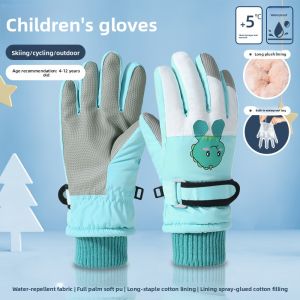 JIFANPAUL | Thickened Warm Waterproof Childrens Ski Gloves