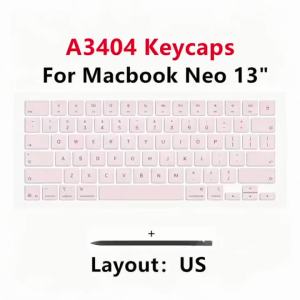 New Laptop For Macbook Neo 13" A3404 Keyboard US English Blush Keycaps Keys Key Cap Set Repair
