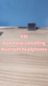 MIXIO X36 ANC ENC Smart 6 Mics Hybrid AI Dual Wireless Earbuds Clear Calls Powerful Bass Earphone Bluetooth Smart Active Noise Cancellation V5.4 Hi-Res audio