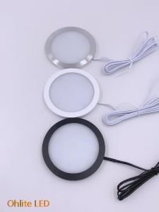 Ultra-Thin 5W Mini LED Downlight Dimmable 12V DC for RV Kitchen Cabinets Wine Racks Ceiling Surface-Mounted Spotlight