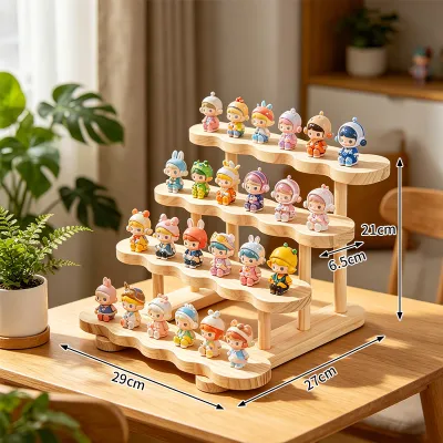 Display & Storage Wooden Shelf