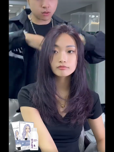 STYLE FIT Hair Color Permanent Deep Purple(100ml Hair Dye+100ml Oxidizer)