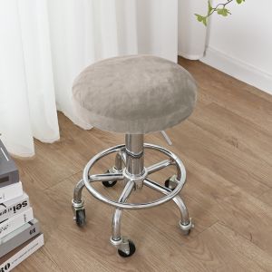 1PC Round Stool Cover Velvet Elastic Bar Swivel Chair Covers Universal Cover Slipcover High Quality Bar Coffee Shop Stool Covers