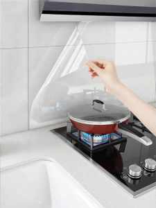 REVGUEN | Static Adsorption Transparent Fireproof Waterproof Greaseproof Wallpaper
