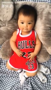 0-5Years Jersey for Baby 1 Set Kids Jersey Child Basketball Jersey Kids Baby Boys Girls Sleeveless 90-110CM Comfortable Childrens Clothing 2PC