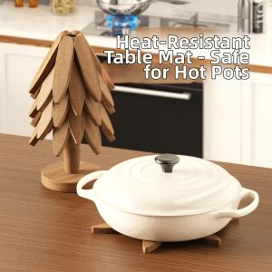 Insulated Non-slip Wood Tableware Pad