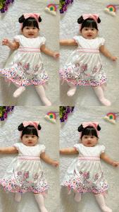 Dress Bayi Perempuan Lovely Day untuk Anak 3-12 Bulan Free Celana Dalam Bayi Murah Terjangkau / Dress Baby Gaun Bayi Bahan Katun / Bisa COD Bayar di Tempat