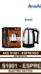 Arashi Kettle Listrik AKE S1801 1.8L - Pemanas Air/Teko Listrik Ceret