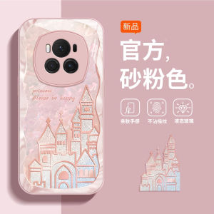 Honor Magic6 Phone Case New 8/7 Model Protective Shell Cute Panda Design Full Cover Glass Metal Painted Female Popular Simple Style