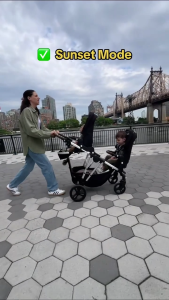 Keenz Kinetic D2 Convertible Stroller (with 2 Stroller Seats) - Stylish versatile & future-proof modular full-size stroller