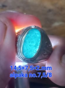 natural bacan doko krstal bodyglas.no krak dim 145×75×2mm.alpaka no.75/8