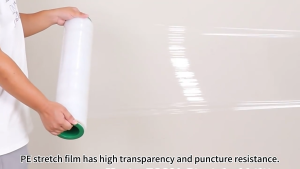 Durable Stretch Film Plastic Wrapping Film Roll Packing Stretch Film 50cm