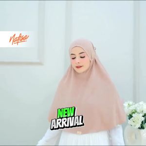 Nafisa Hijab At Home Crinkle Airflow Premium - Bergo Maryam Crinkle Jilbab Crinkle Tali Size Lengkap