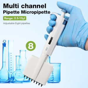 Multichannel pipette Chemistry lab equipment Digital adjustable micro pipette laboratory 8-channel pipette 12-channel pipette