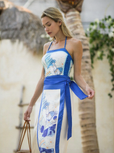 Atlantic Beach | Double-sided Print Resort Swimsuit Thermal Swimsuit