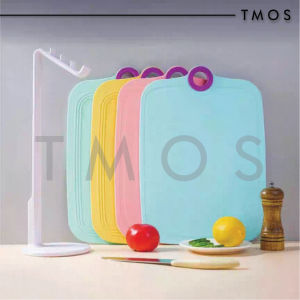 TMOS Papan Pemotong Untuk Daging Sayur Buah Silikon Fleksibel Boleh Digantung Cutting Chopping Board Hangable Fruits