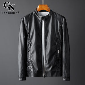 Mens Genuine Leather Jacket Coat Autumn Winter Thickened Fleece Lined Biker Style Top Layer Cowhide Short Fashion City