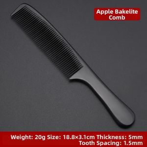 Professional Hairdressing Comb Ultra-Thin Electric Wood Apple Shaped Mens Hair Styling Tool Barber Shop Essential